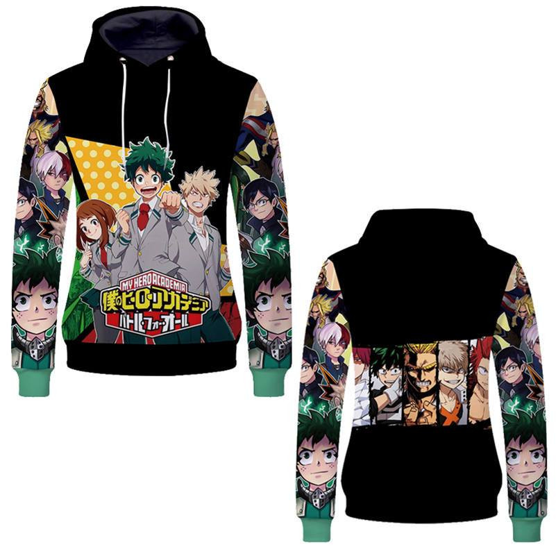 My Hero Academia 3D All Over Printed Sweatshirt, Hoodie, Zip Hoodie | Fan Apparel For Men, Women