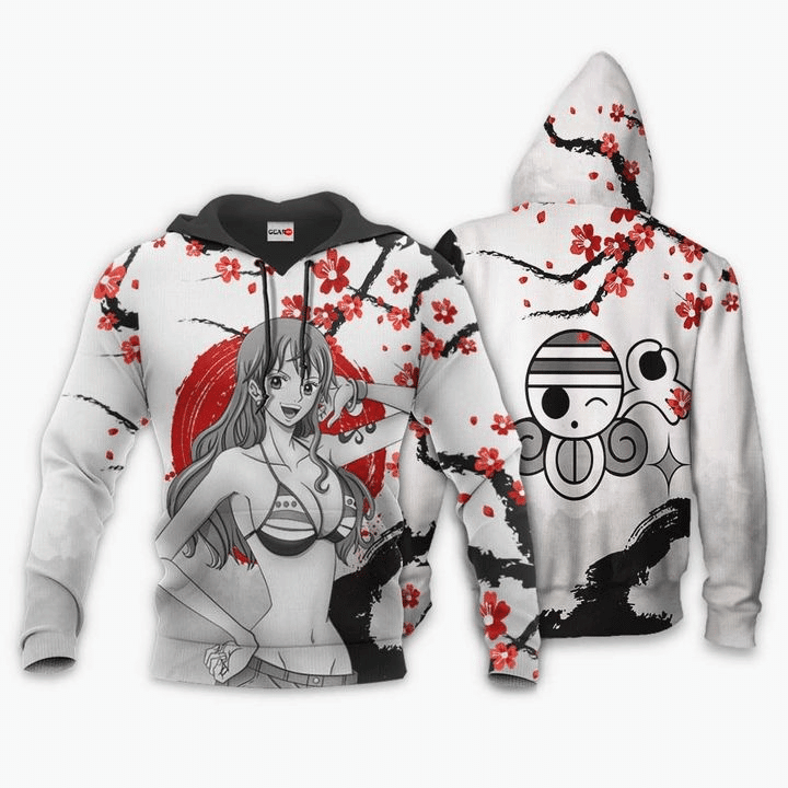 Nami Anime Manga One Piece 3D All Over Printed Sweatshirt, Hoodie, Zip Hoodie | Fan Apparel For Men, Women