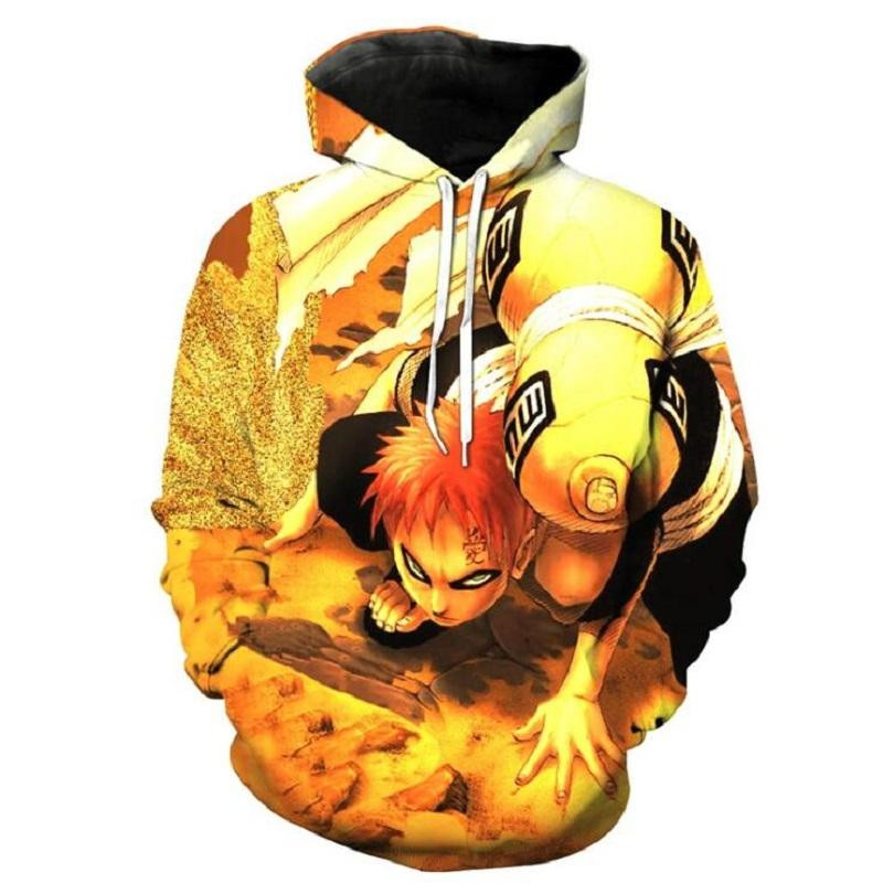 Naruto Gaara 3D All Over Printed Sweatshirt, Hoodie, Zip Hoodie | Fan Apparel For Men, Women
