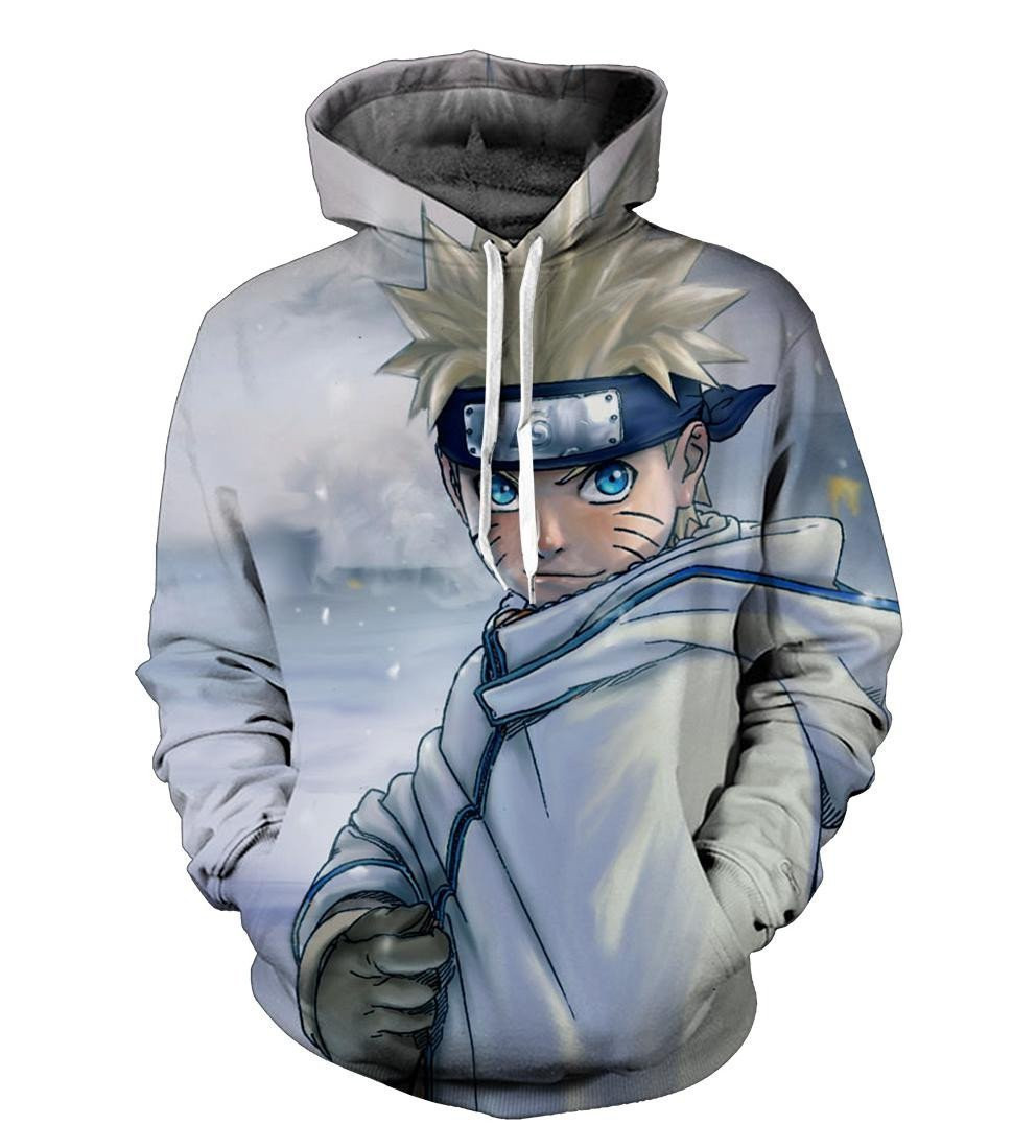 Naruto In Snow 3D All Over Printed Sweatshirt, Hoodie, Zip Hoodie | Fan Apparel For Men, Women
