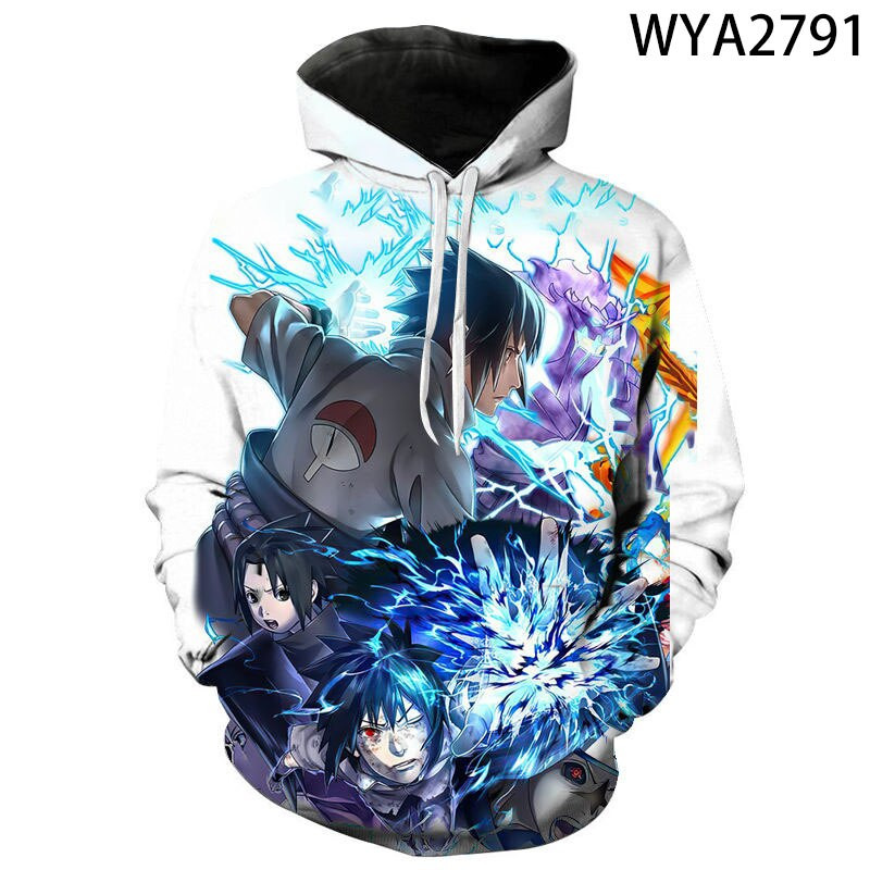 Naruto Sasuke 3D All Over Printed Sweatshirt, Hoodie, Zip Hoodie | Fan Apparel For Men, Women