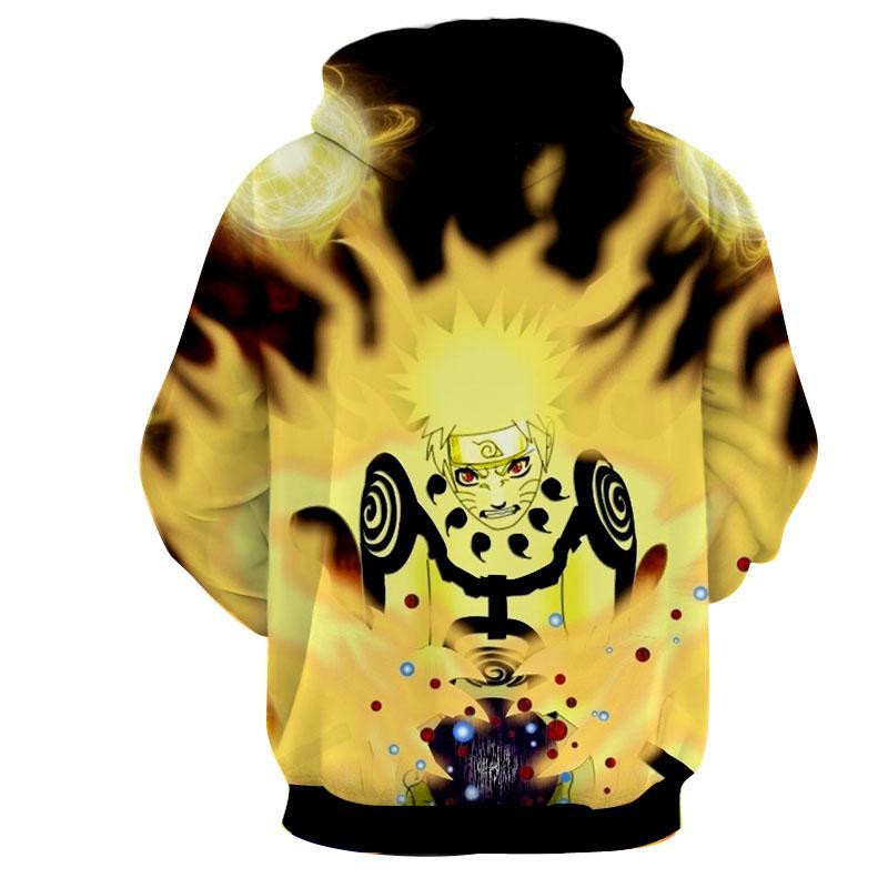 Naruto Tailed Beast Rasengan 3D All Over Printed Sweatshirt, Hoodie, Zip Hoodie | Fan Apparel For Men, Women