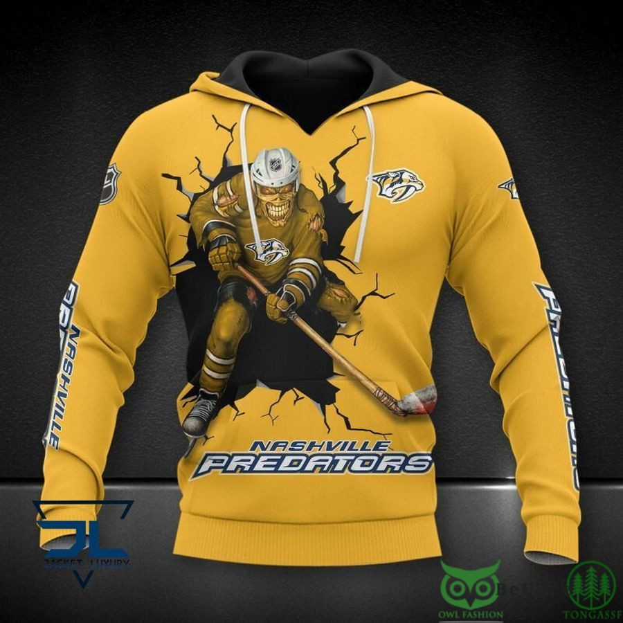 Nashville Predators Nhl Skull 3D All Over Printed Sweatshirt, Hoodie, Zip Hoodie | Nhl Special Edition Fan Gear For Men, Women