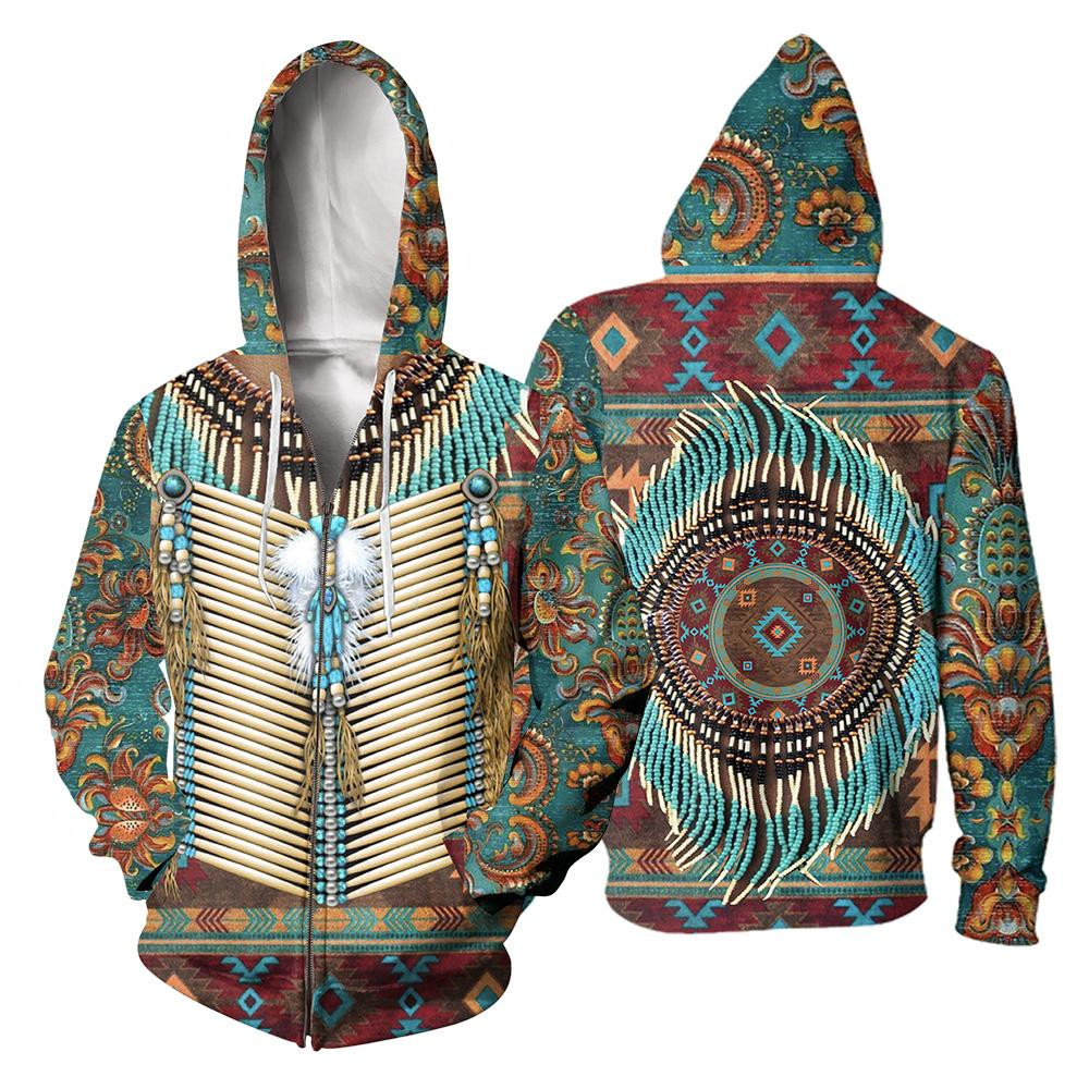 Native Pattern 3D All Over Printed Sweatshirt, Hoodie, Zip Hoodie | Fan Apparel For Men, Women
