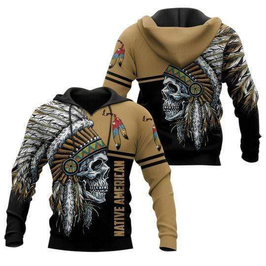 Natives American, Skull 3D All Over Printed Sweatshirt, Hoodie, Zip Hoodie | Special Edition Fan Apparel For Men, Women