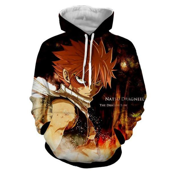 Natsu Black Dragneel 3D All Over Printed Sweatshirt, Hoodie, Zip Hoodie | Fan Apparel For Men, Women