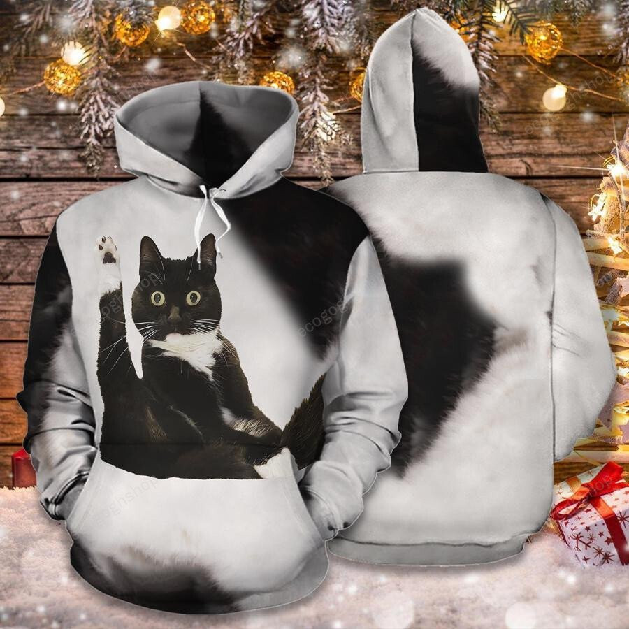 Naughty Cat Funny Christmas 3D All Over Printed Sweatshirt, Hoodie, Zip Hoodie | Fan Apparel For Men, Women