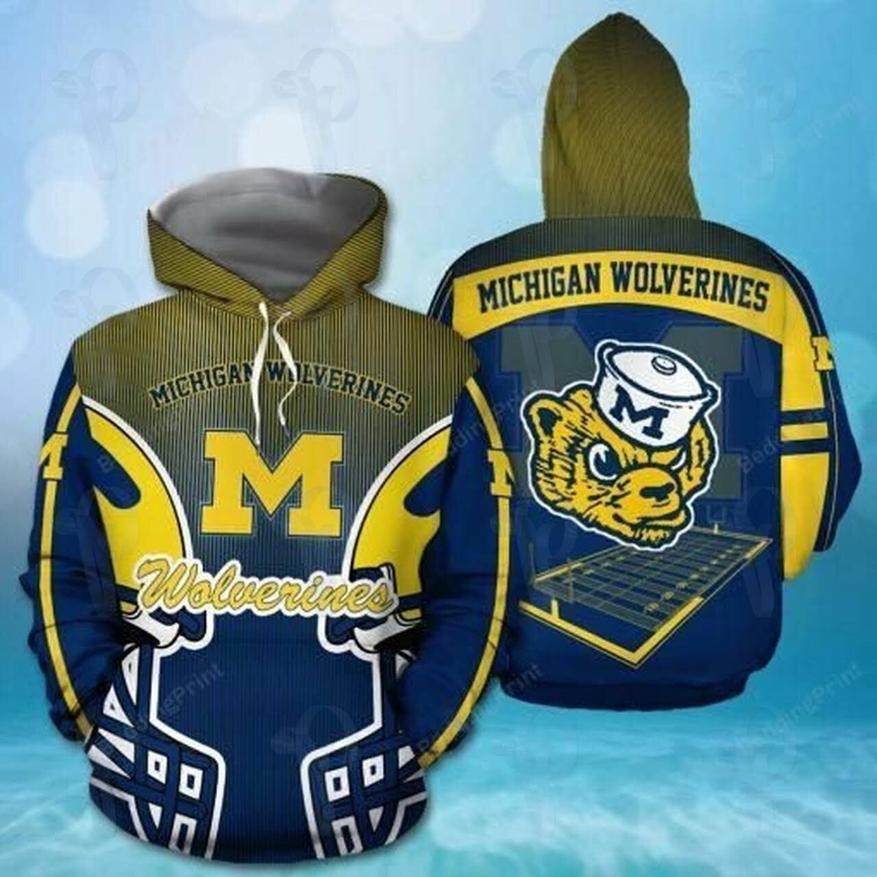 Ncaa Michigan Wolverines 3D All Over Printed Sweatshirt, Hoodie, Zip Hoodie | Ncaa Fan Gear For Men, Women