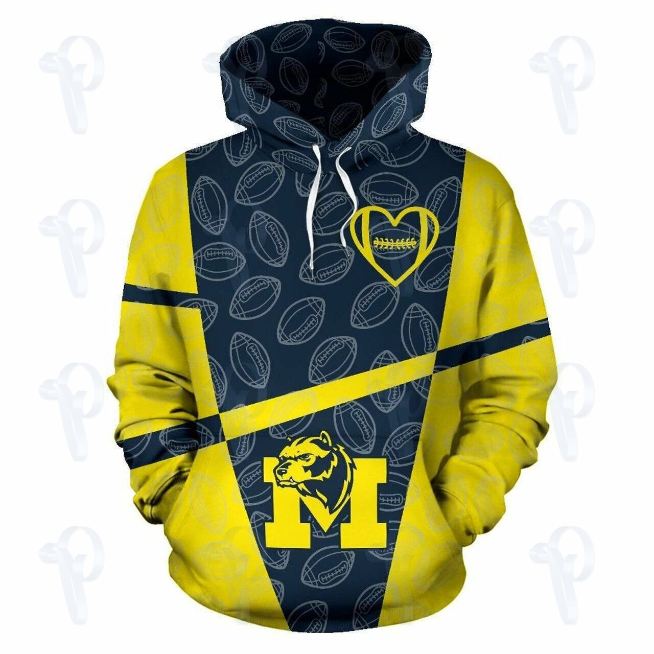 Ncaa Michigan Wolverines 3D All Over Printed Sweatshirt, Hoodie, Zip Hoodie | Ncaa Fan Gear For Men, Women