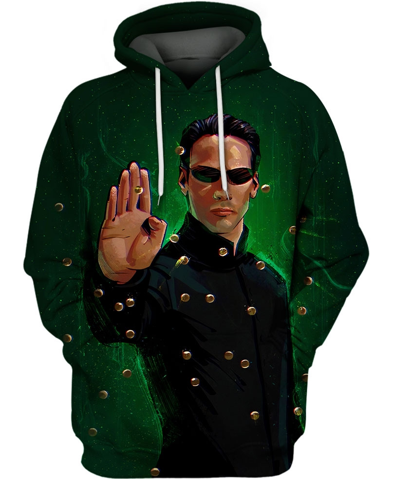 Neo The Matrix 3D All Over Printed Sweatshirt, Hoodie, Zip Hoodie | Fan Apparel For Men, Women
