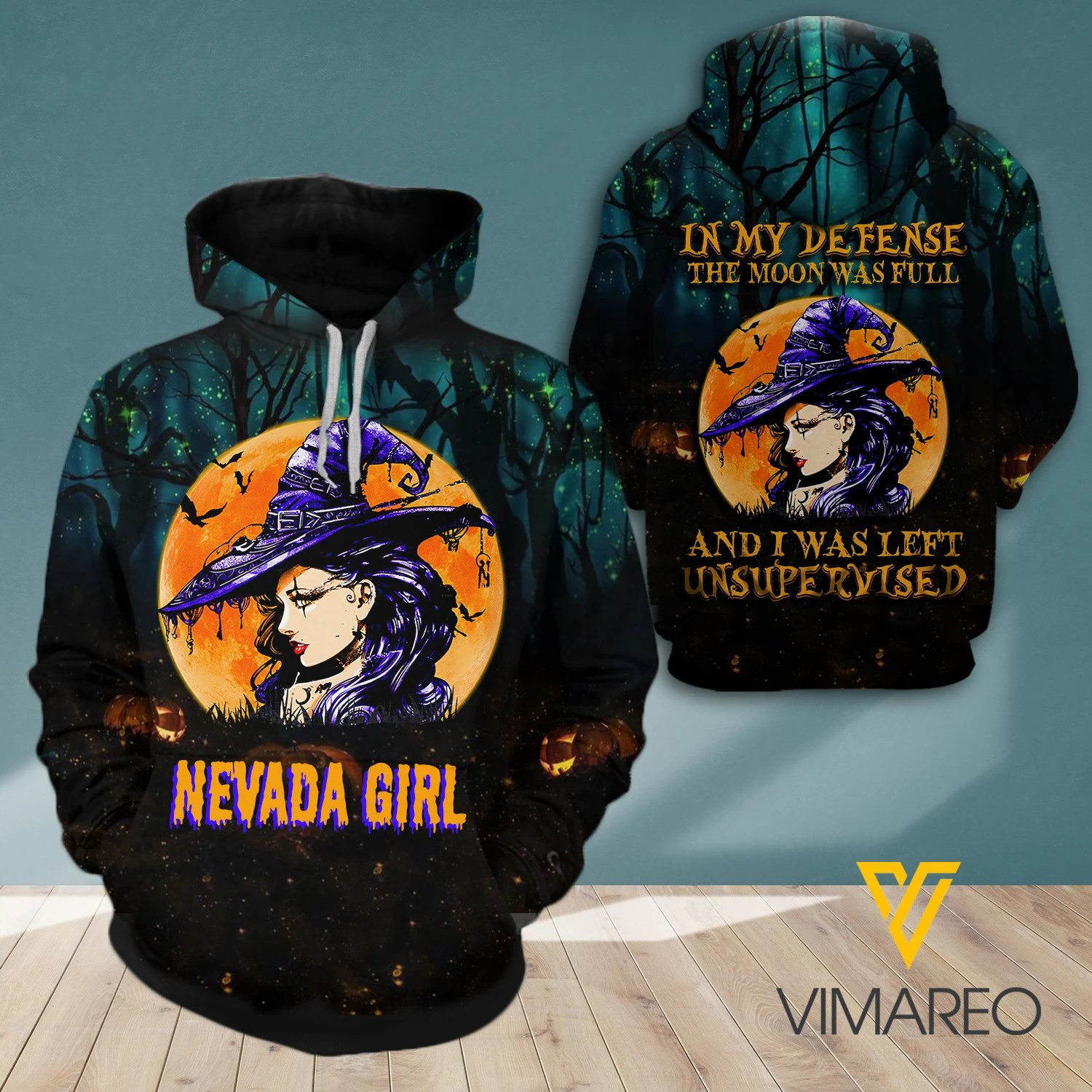 Nevada Girl Happy Halloween 3D All Over Printed Sweatshirt, Hoodie, Zip Hoodie | Special Edition Fan Apparel For Men, Women