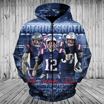 New England Patriot 3D All Over Printed Sweatshirt, Hoodie, Zip Hoodie | Fan Apparel For Men, Women