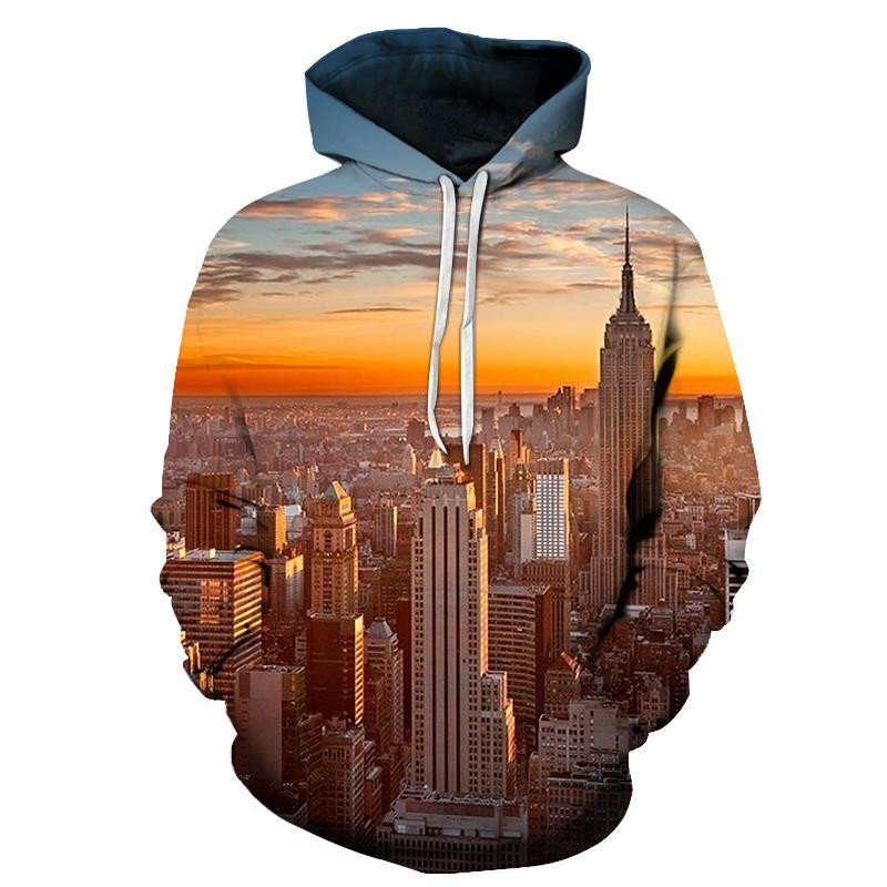 New York At Sunrise 3D All Over Printed Sweatshirt, Hoodie, Zip Hoodie | Fan Apparel For Men, Women