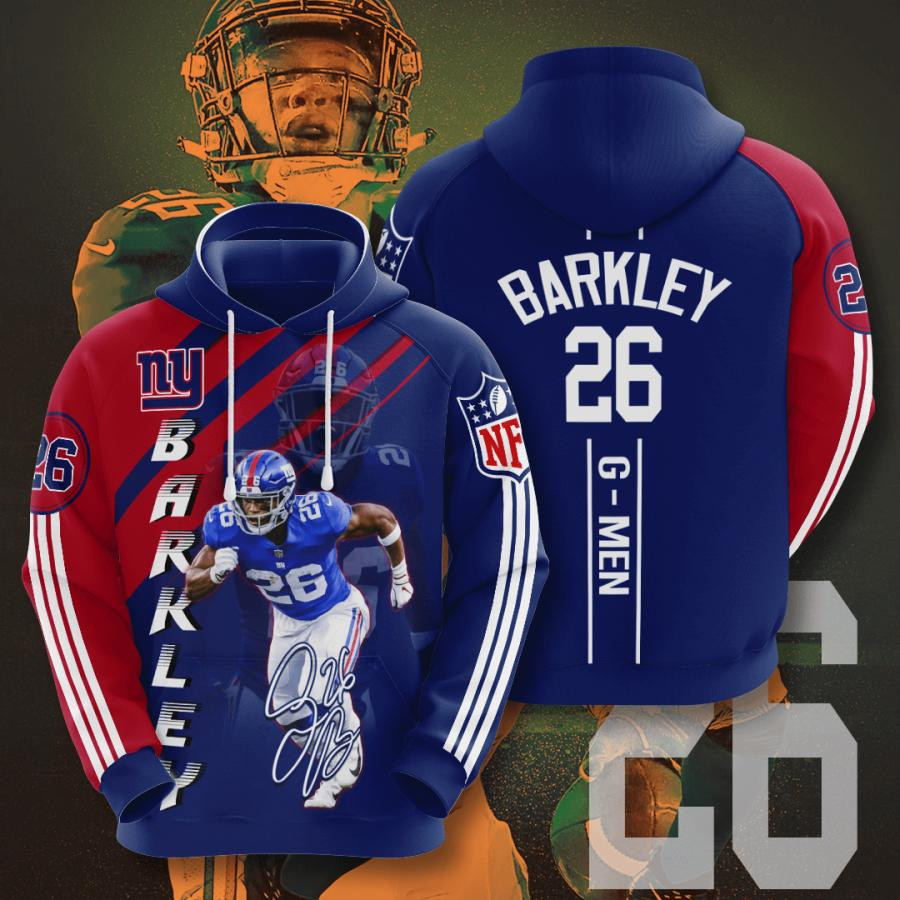 New York Giants #26 3D All Over Printed Sweatshirt, Hoodie, Zip Hoodie | Nfl Fan Gear For Men, Women
