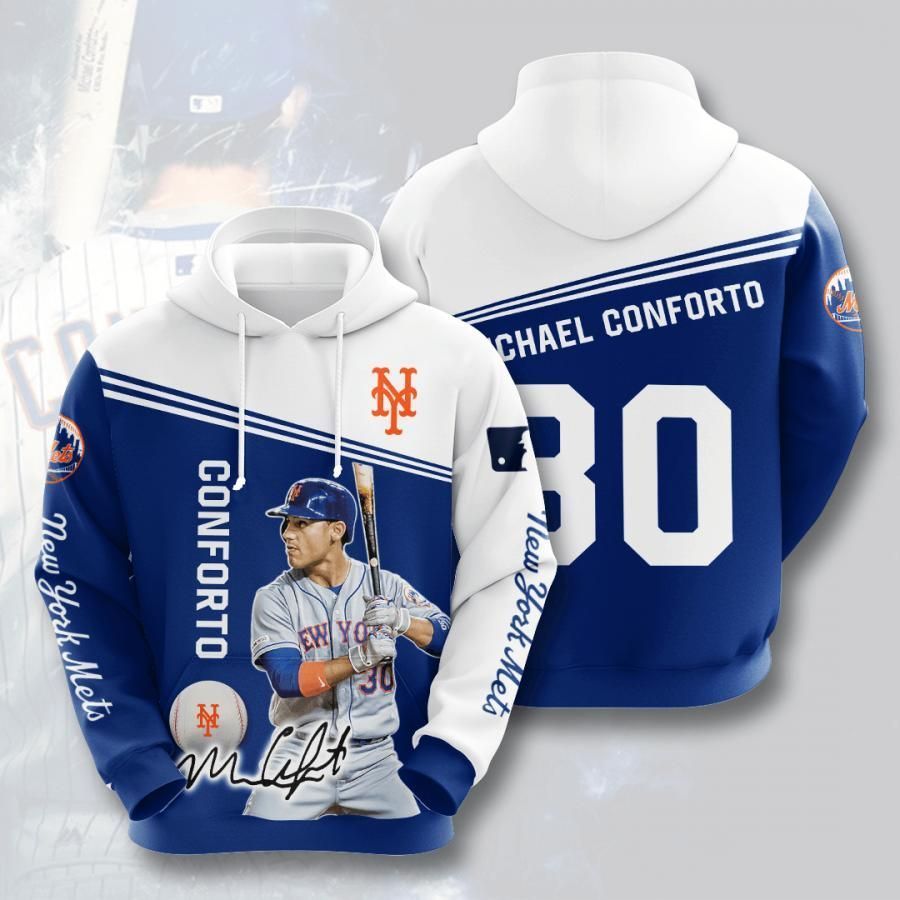 New York Mets Michael Conforto 30 3D All Over Printed Sweatshirt, Hoodie, Zip Hoodie | Mlb Fan Gear For Men, Women