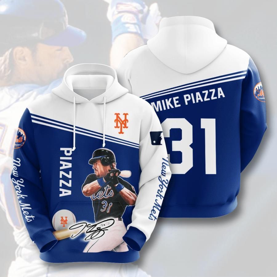 New York Mets Mike Piazza 31 3D All Over Printed Sweatshirt, Hoodie, Zip Hoodie | Mlb Fan Gear For Men, Women