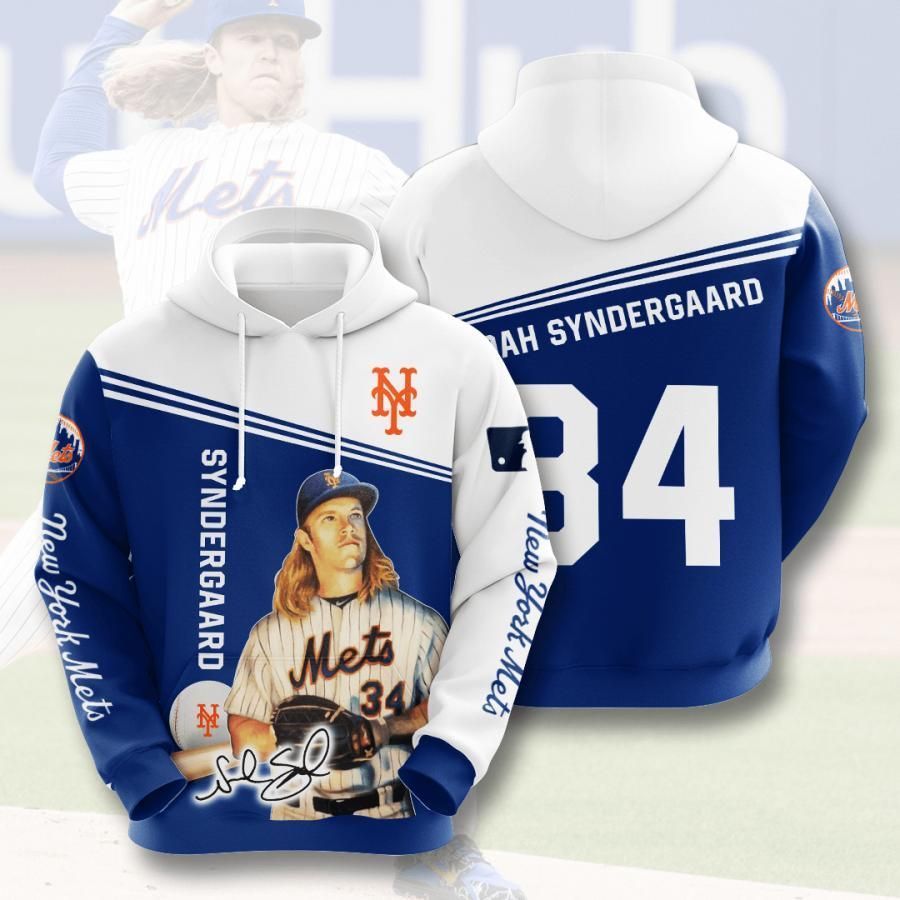 New York Mets Noah Syndergaard 34 3D All Over Printed Sweatshirt, Hoodie, Zip Hoodie | Mlb Fan Gear For Men, Women