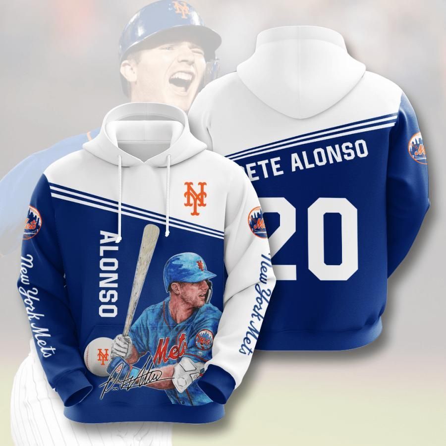 New York Mets Pete Alonso 20 3D All Over Printed Sweatshirt, Hoodie, Zip Hoodie | Mlb Fan Gear For Men, Women