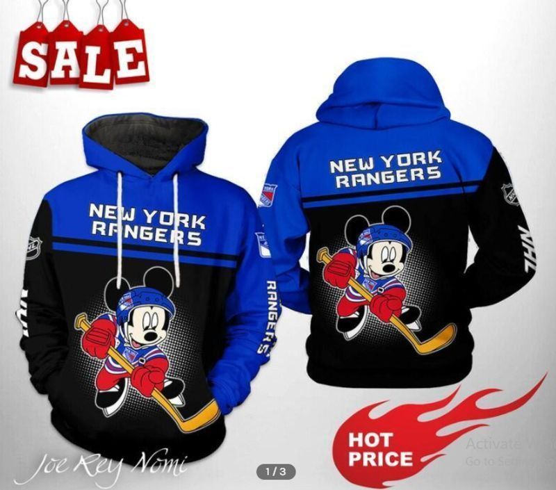 New York Rangers 3D All Over Printed Sweatshirt, Hoodie, Zip Hoodie | Nhl Fan Gear For Men, Women