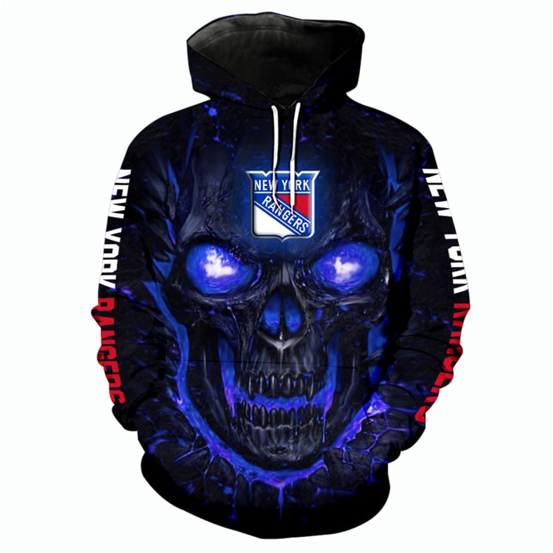 New York Rangers Halloween Hoodie 3D All Over Printed Sweatshirt, Hoodie, Zip Hoodie | Nhl Special Edition Fan Gear For Men, Women