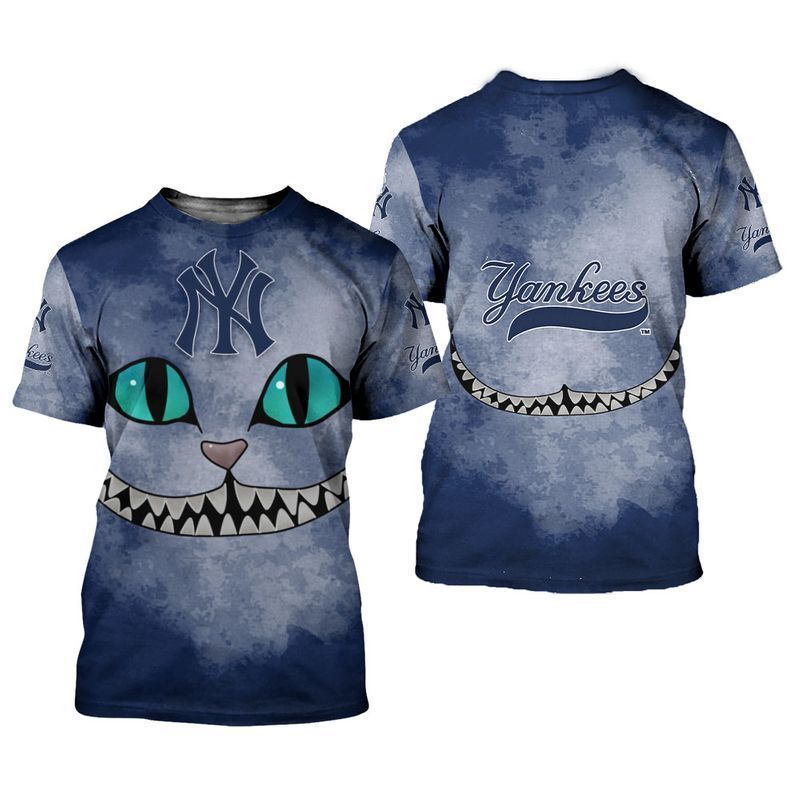 New York Yankees Cheshire Cat 3D All Over Printed Sweatshirt, Hoodie, Zip Hoodie | Mlb Special Edition Fan Gear For Men, Women