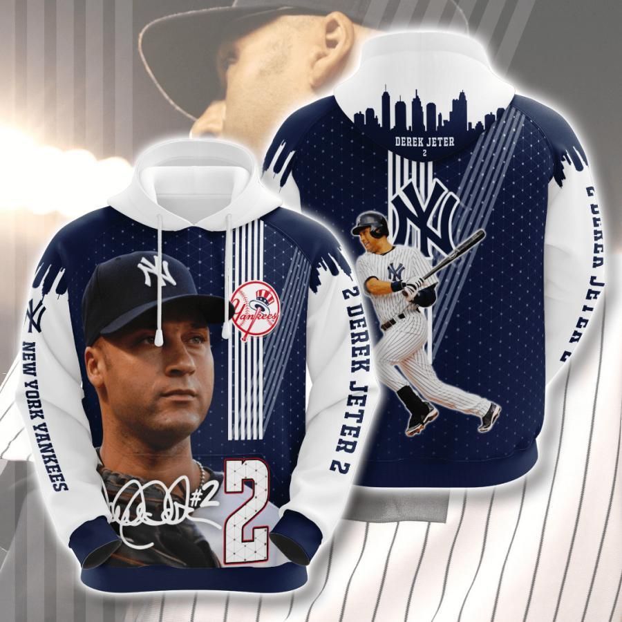 New York Yankees Derek Jeter 2 3D All Over Printed Sweatshirt, Hoodie, Zip Hoodie | Mlb Fan Gear For Men, Women