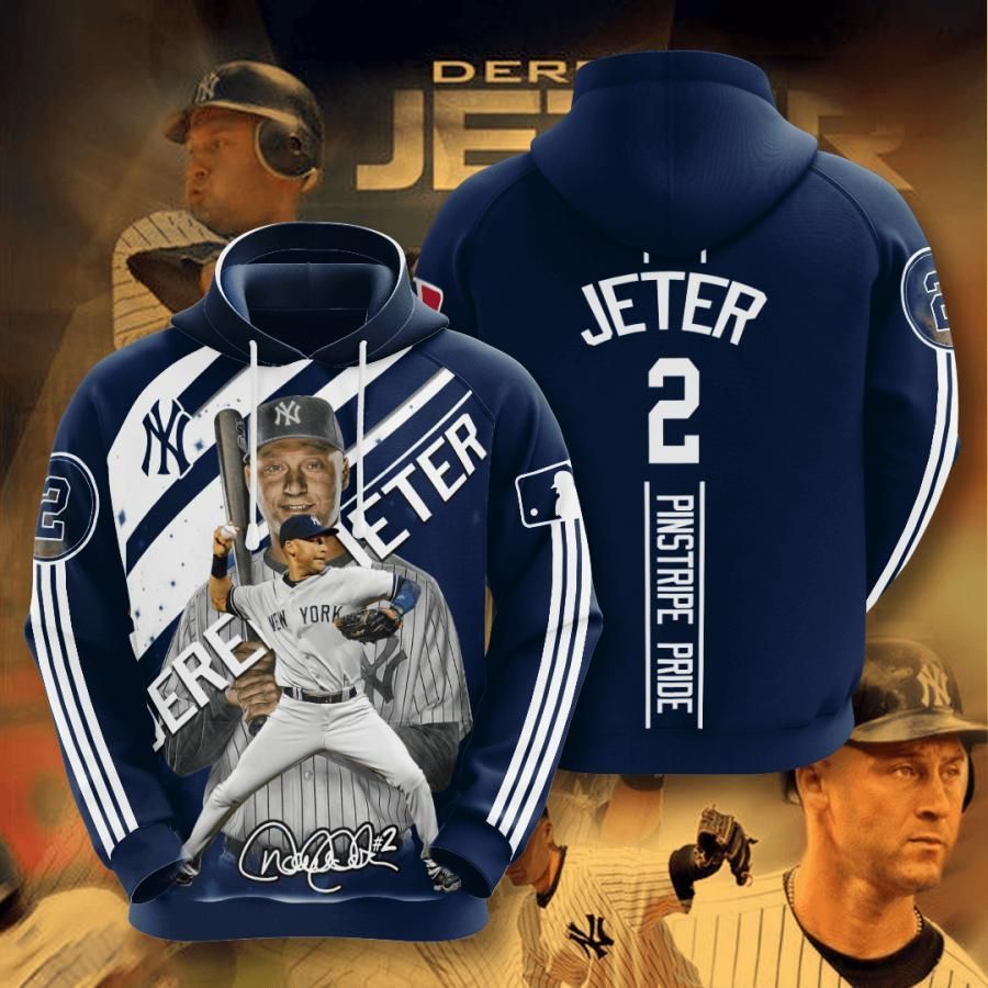 New York Yankees Derek Jeter 2 3D All Over Printed Sweatshirt, Hoodie, Zip Hoodie | Mlb Fan Gear For Men, Women