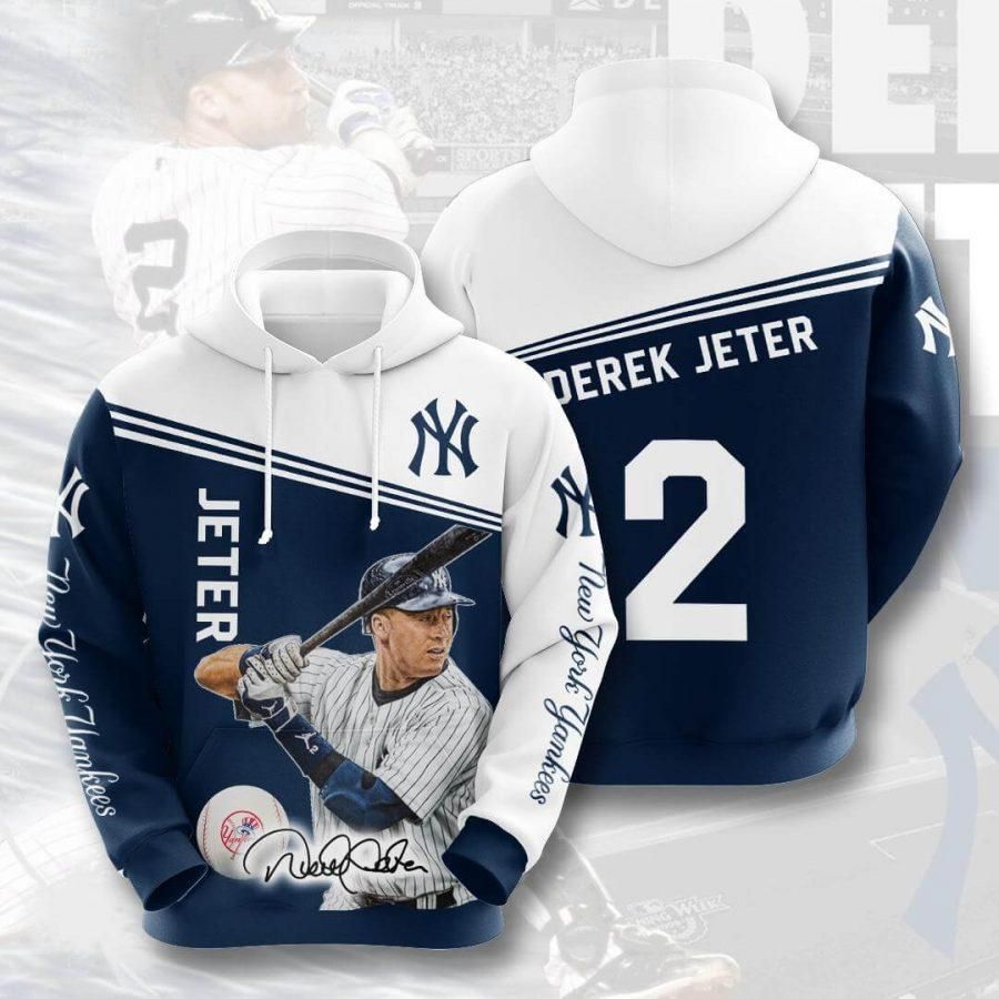 New York Yankees Derek Jeter 2 3D All Over Printed Sweatshirt, Hoodie, Zip Hoodie | Mlb Fan Gear For Men, Women