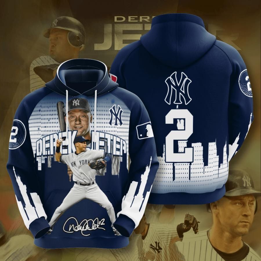 New York Yankees Derek Jeter 2 3D All Over Printed Sweatshirt, Hoodie, Zip Hoodie | Mlb Fan Gear For Men, Women