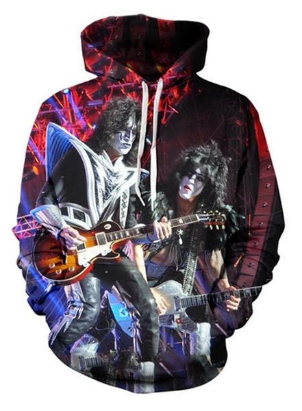 Newest Fashion Men Women's Kiss Rock Kiss Rock 3D All Over Printed Sweatshirt, Hoodie, Zip Hoodie | Fan Apparel For Men, Women
