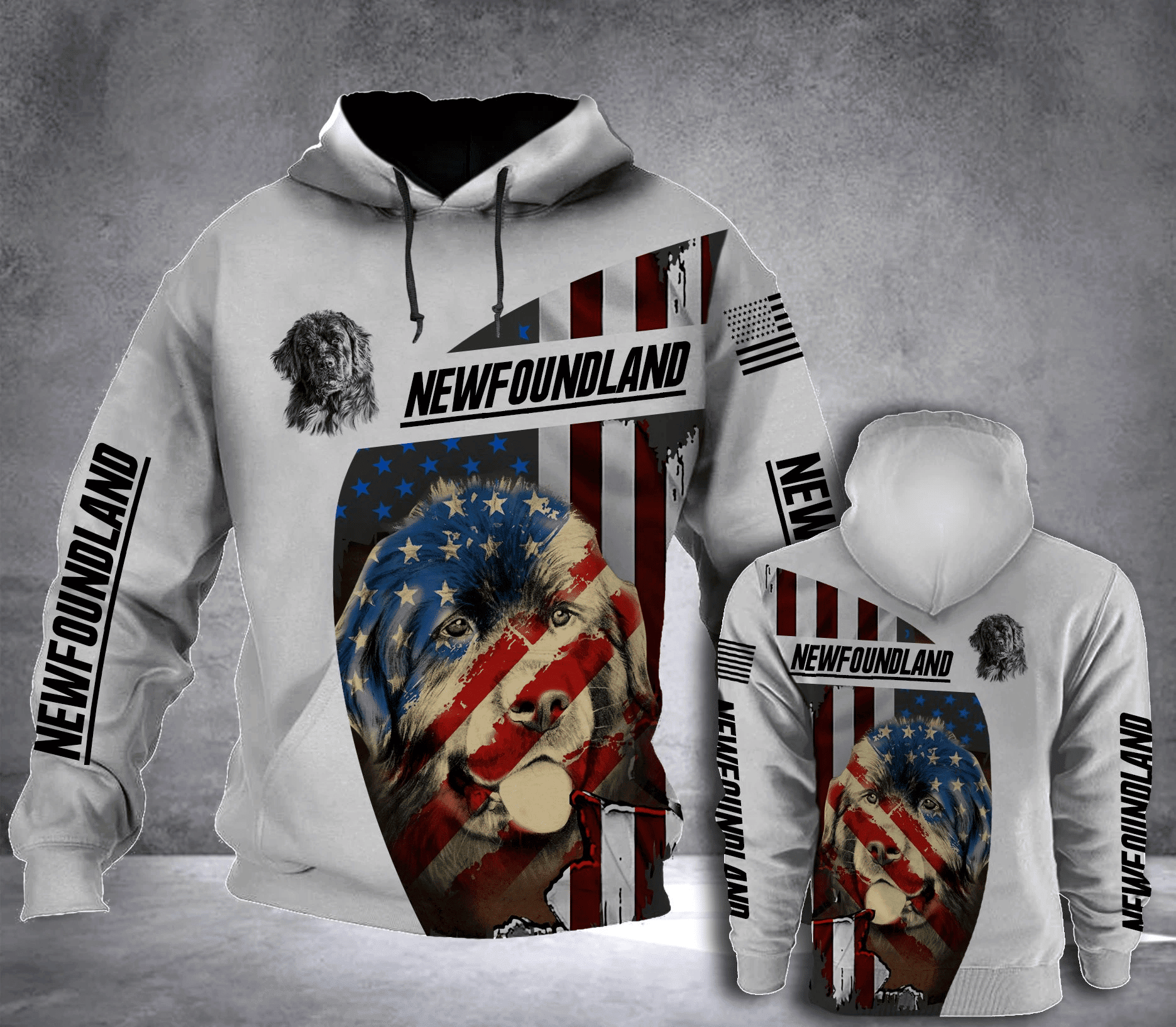 Newfoundland 3D All Over Printed Sweatshirt, Hoodie, Zip Hoodie | Fan Apparel For Men, Women