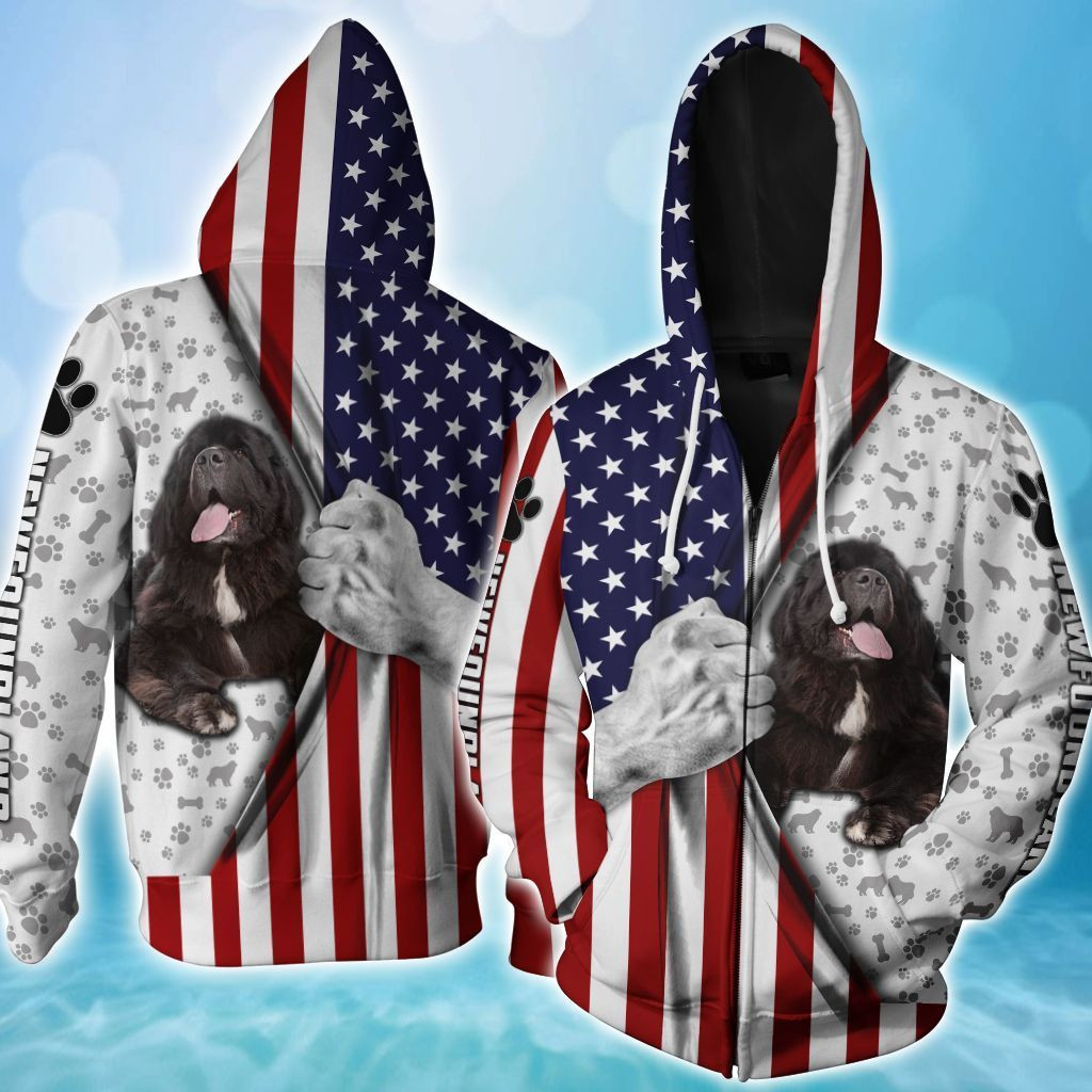 Newfoundland 3D All Over Printed Sweatshirt, Hoodie, Zip Hoodie | Fan Apparel For Men, Women