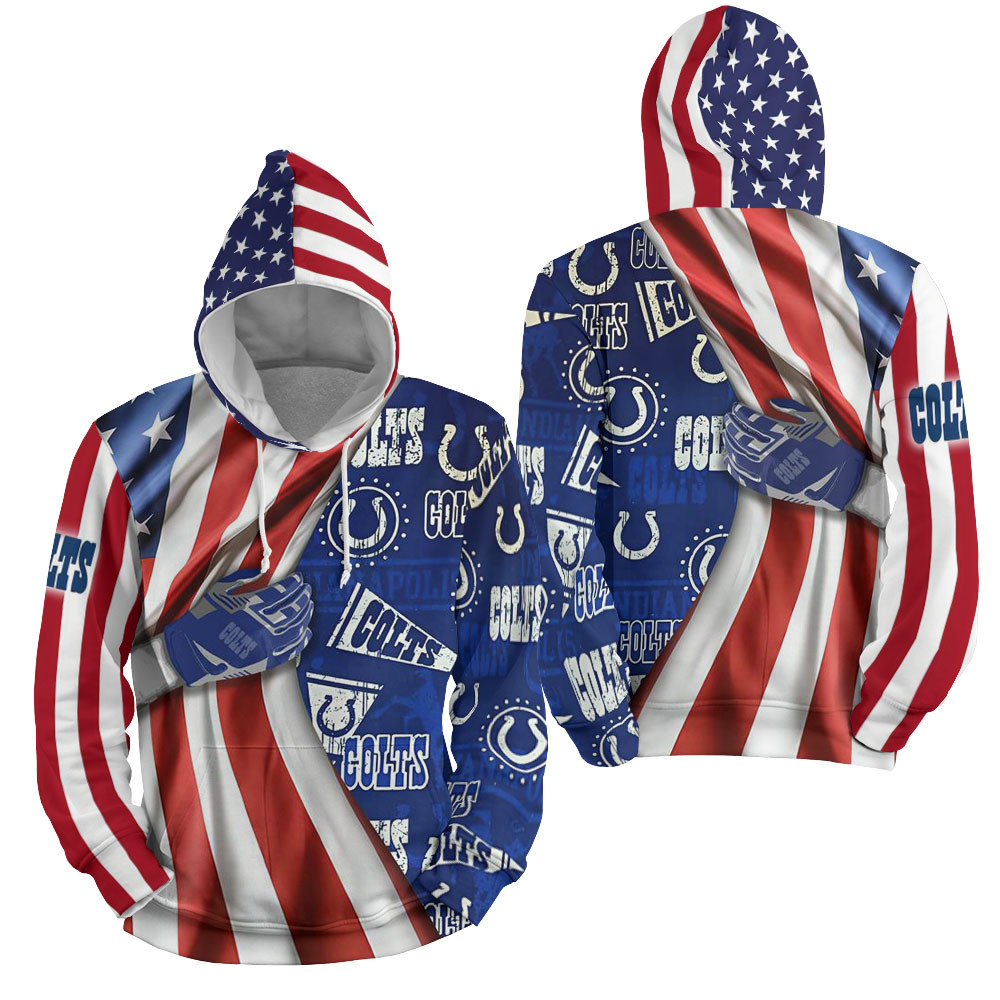 Nfl Indianapolis Colts American Flag 3D All Over Printed Sweatshirt, Hoodie, Zip Hoodie | Nfl Fan Gear For Men, Women