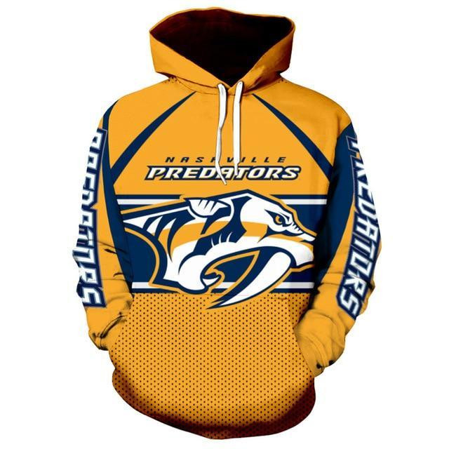 Nhl Hockey Nashville Predators 3D All Over Printed Sweatshirt, Hoodie, Zip Hoodie | Nhl Fan Gear For Men, Women