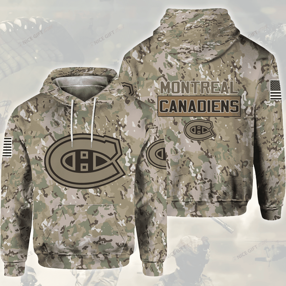 Nhl Montreal Canadiens Camouflage 3D All Over Printed Sweatshirt, Hoodie, Zip Hoodie | Nhl Fan Gear For Men, Women
