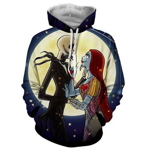 Nightmare Before Christmas 3D All Over Printed Sweatshirt, Hoodie, Zip Hoodie | Fan Apparel For Men, Women