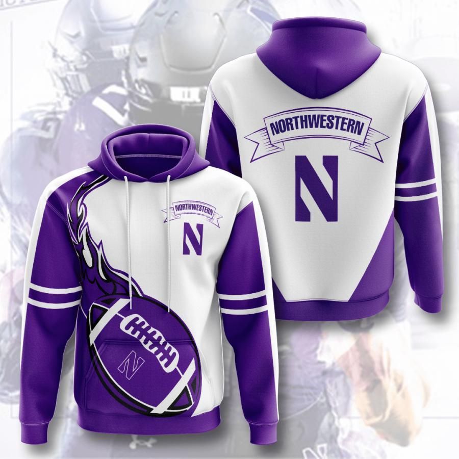 Northwestern Wildcats 3D All Over Printed Sweatshirt, Hoodie, Zip Hoodie | Ncaa Fan Gear For Men, Women