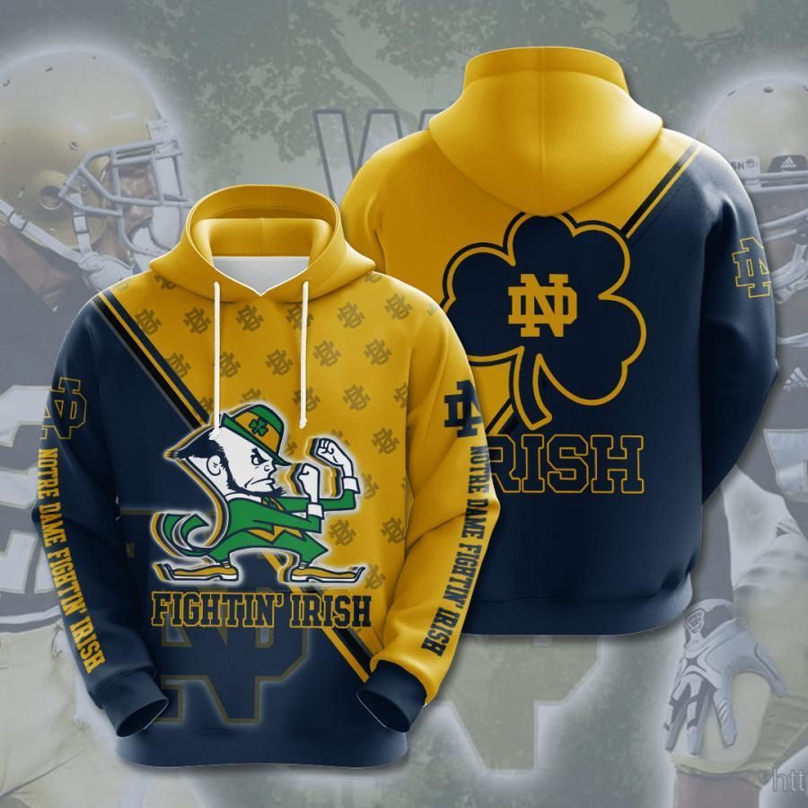 Notre Dame Fighting Irish 3D All Over Printed Sweatshirt, Hoodie, Zip Hoodie | Ncaa Fan Gear For Men, Women