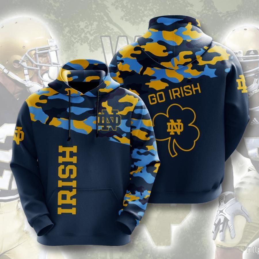 Notre Dame Fighting Irish 3D All Over Printed Sweatshirt, Hoodie, Zip Hoodie | Ncaa Fan Gear For Men, Women