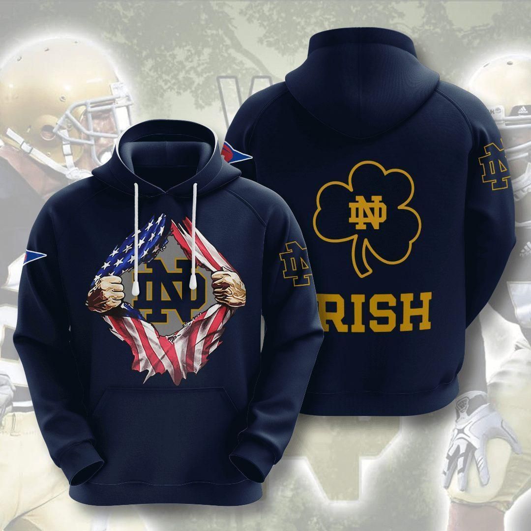 Notre Dame Fighting Irish 3D All Over Printed Sweatshirt, Hoodie, Zip Hoodie | Ncaa Fan Gear For Men, Women