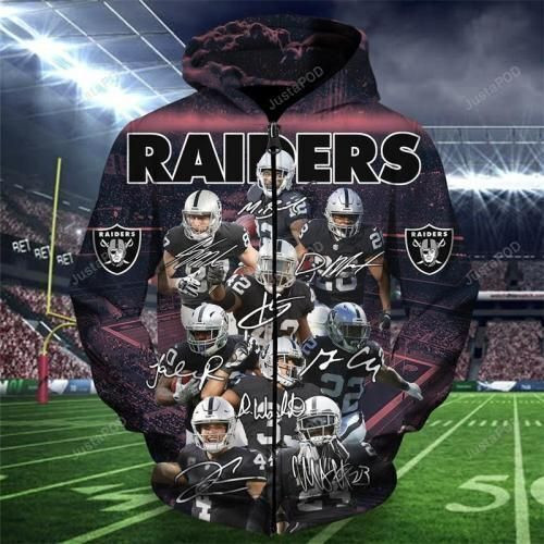 Oakland Raiders 3D All Over Printed Sweatshirt, Hoodie, Zip Hoodie | Nfl Fan Gear For Men, Women
