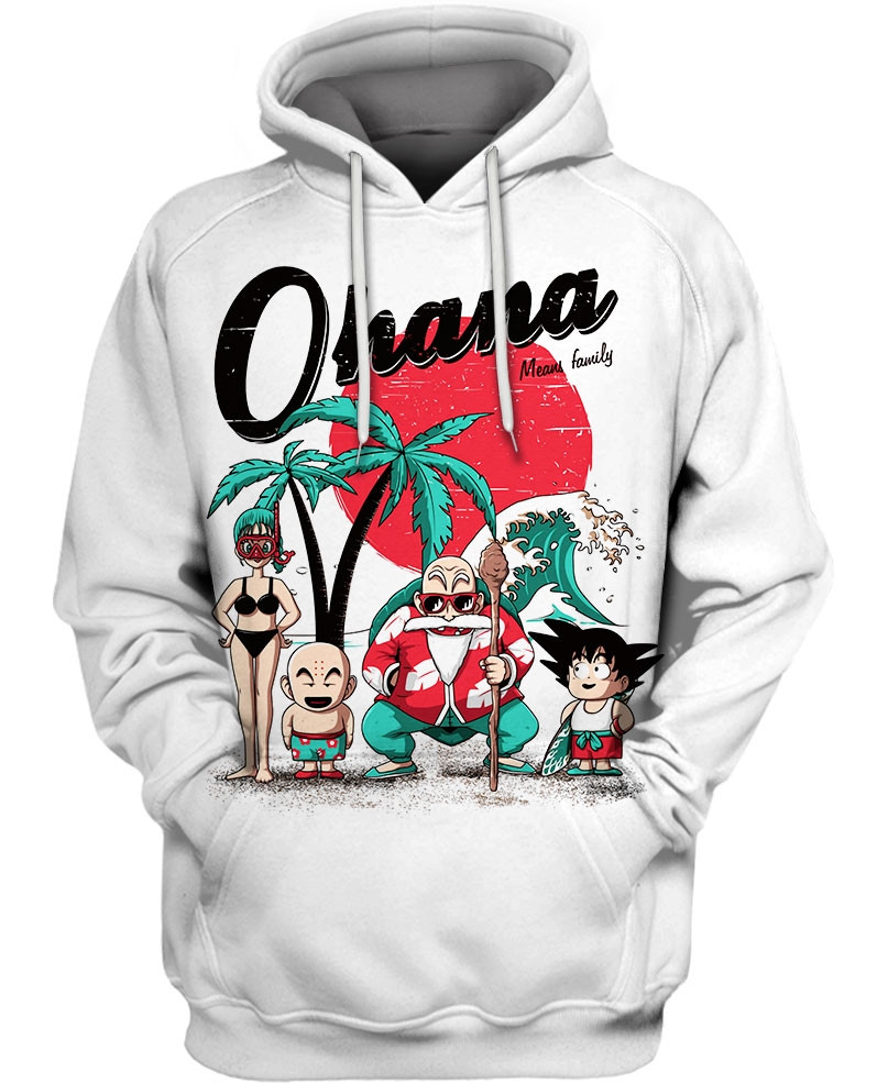 Ohana Dragon Ball 3D All Over Printed Sweatshirt, Hoodie, Zip Hoodie | Fan Apparel For Men, Women