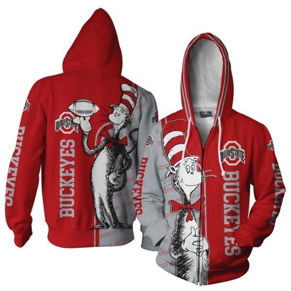 Ohio State Buckeyes 3D All Over Printed Sweatshirt, Hoodie, Zip Hoodie | Ncaa Fan Gear For Men, Women