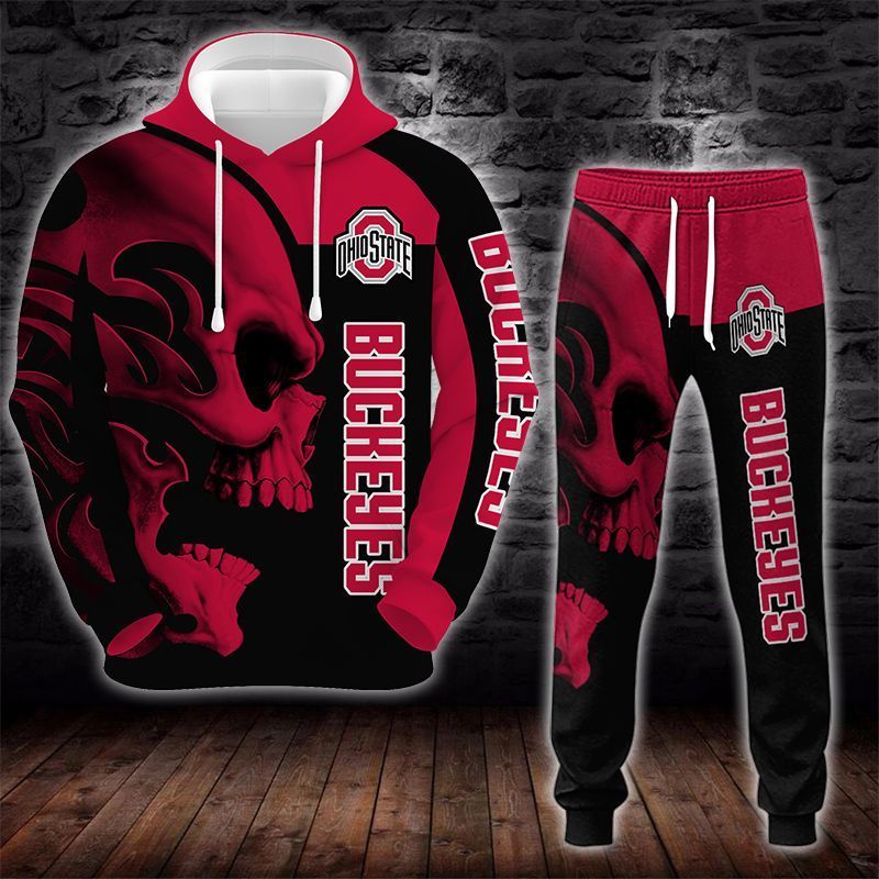 Ohio State Buckeyes Skull 3D All Over Printed Sweatshirt, Hoodie, Zip Hoodie | Ncaa Special Edition Fan Gear For Men, Women