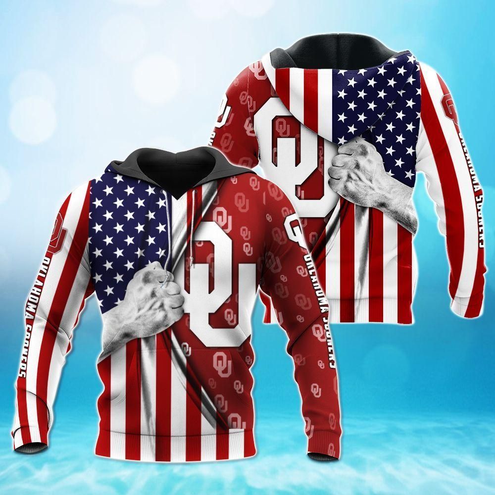 Oklahoma Sooners 3D All Over Printed Sweatshirt, Hoodie, Zip Hoodie | Fan Apparel For Men, Women