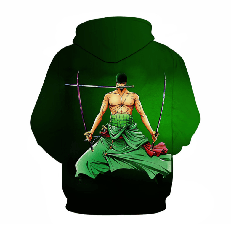 One Piece Roronoa Zoro Anime 3D All Over Printed Sweatshirt, Hoodie, Zip Hoodie | Fan Apparel For Men, Women
