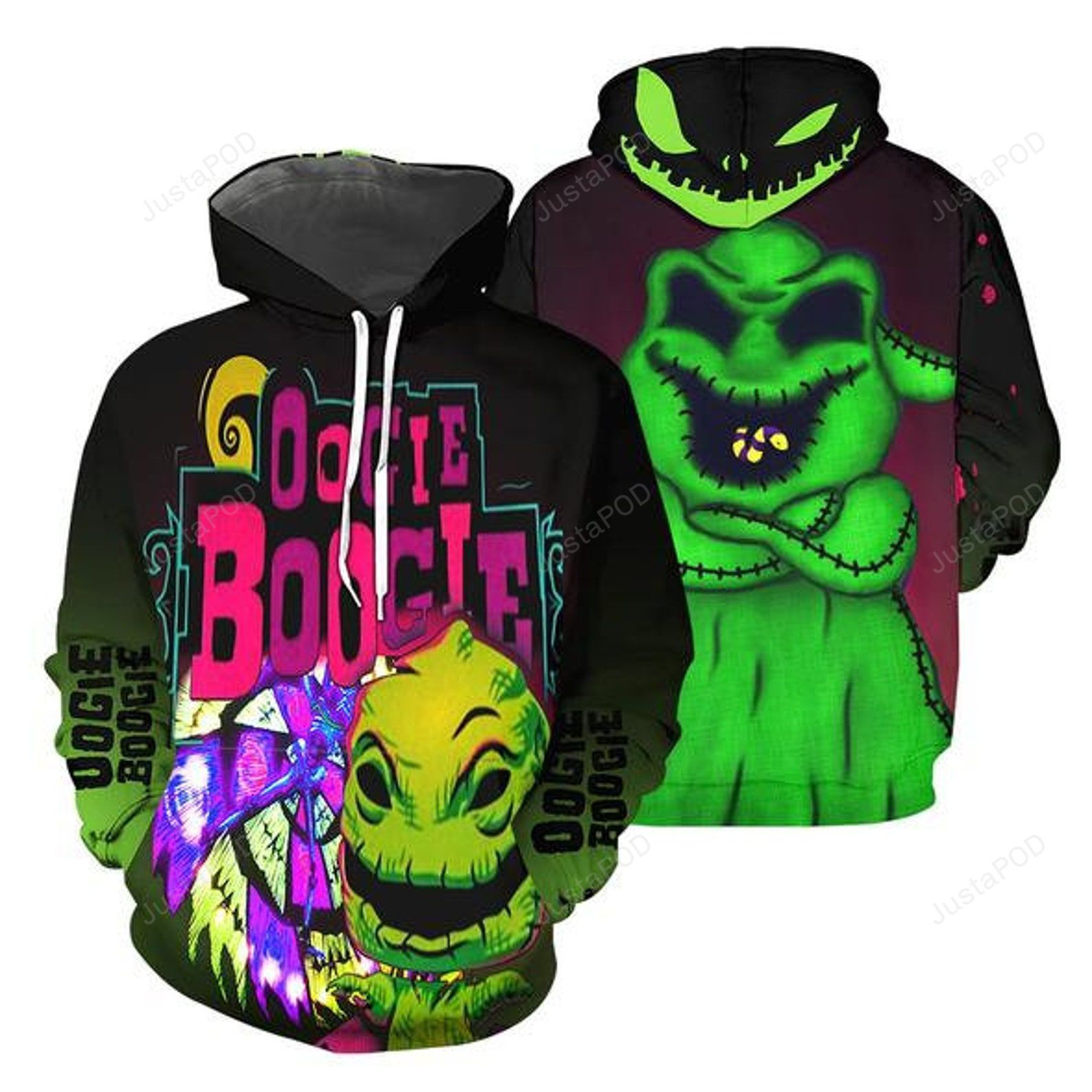 Oogie Boogie 03 The Nightmare Before Christmas For Unisex 3D All Over Printed Sweatshirt, Hoodie, Zip Hoodie | Fan Apparel For Men, Women
