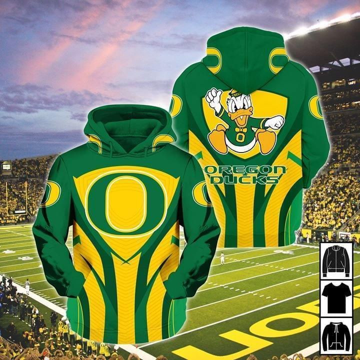 Oregon Ducks Mascot Ncaa 3D All Over Printed Sweatshirt, Hoodie, Zip Hoodie | Nhl Fan Gear For Men, Women