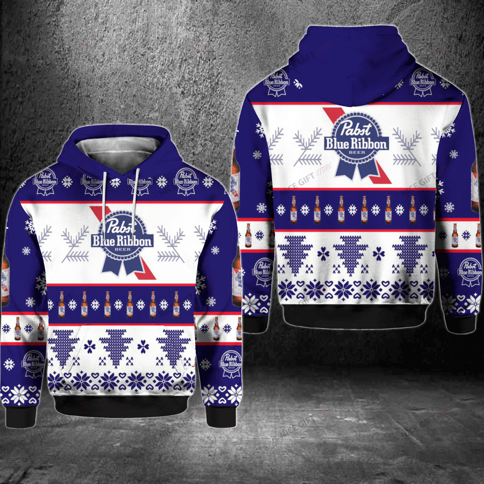 Pabst Blue Ribbon 3D All Over Printed Sweatshirt, Hoodie, Zip Hoodie | Fan Apparel For Men, Women