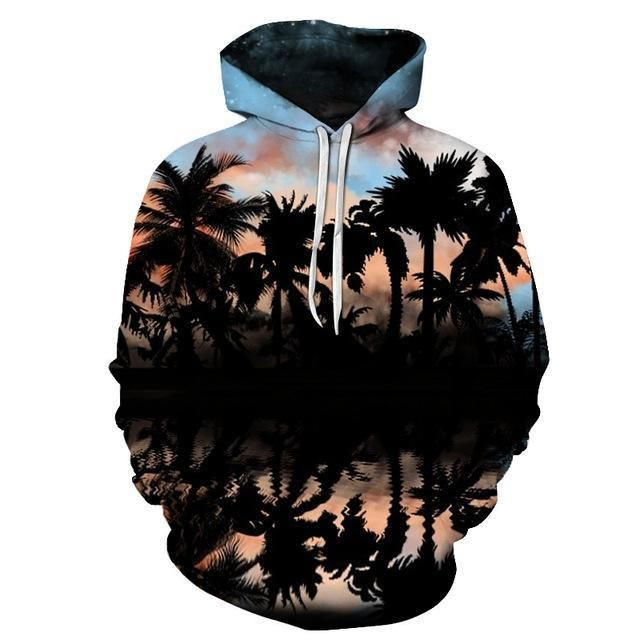 Palm Tree 3D All Over Printed Sweatshirt, Hoodie, Zip Hoodie | Fan Apparel For Men, Women